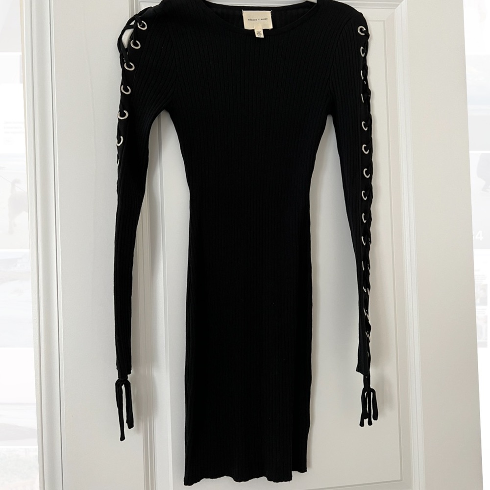 Silence + Noise mini black dress